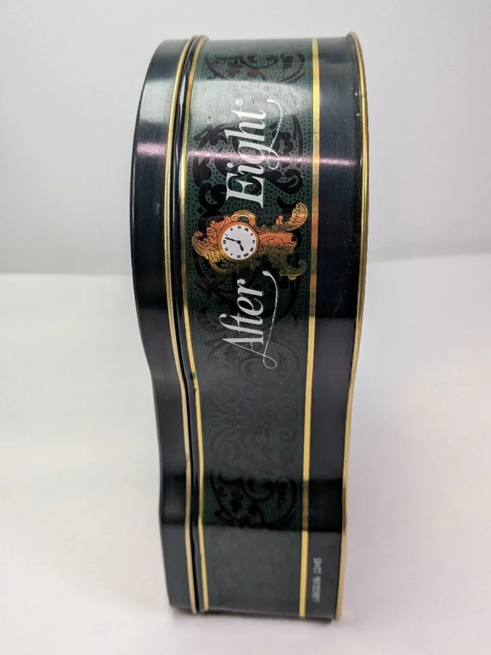 Vintage After Eight Chocolate Metal Tin Grandfather Clock Collectible Storage